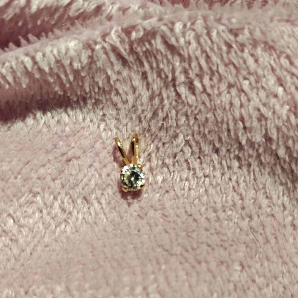14k Gold Half Carat Diamond Pendant